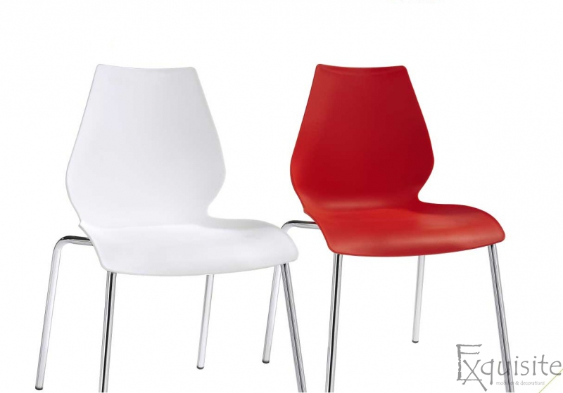 Scaun de bucatarie Elisa, scaun din plastic 6