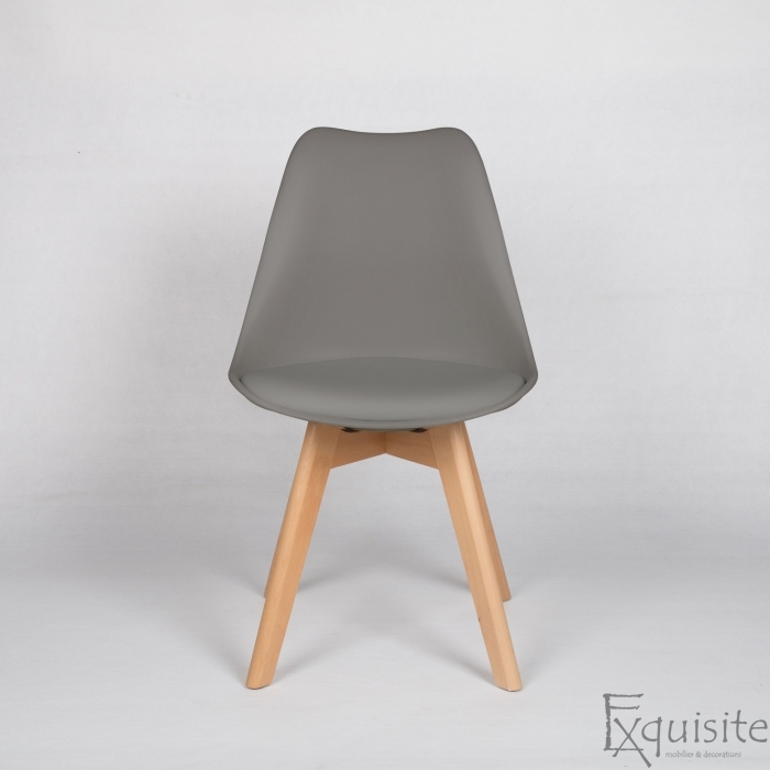 Scaun de bucatarie tapitat cu piele ecologica, EX0735