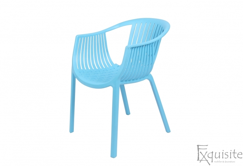 Scaun pentru terasa, modern, plastic, design Luigi, diverse culori5