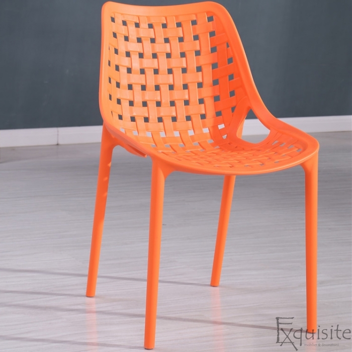 Scaun de bucatarie din plastic, Exquisite, rosu. galben, alb3