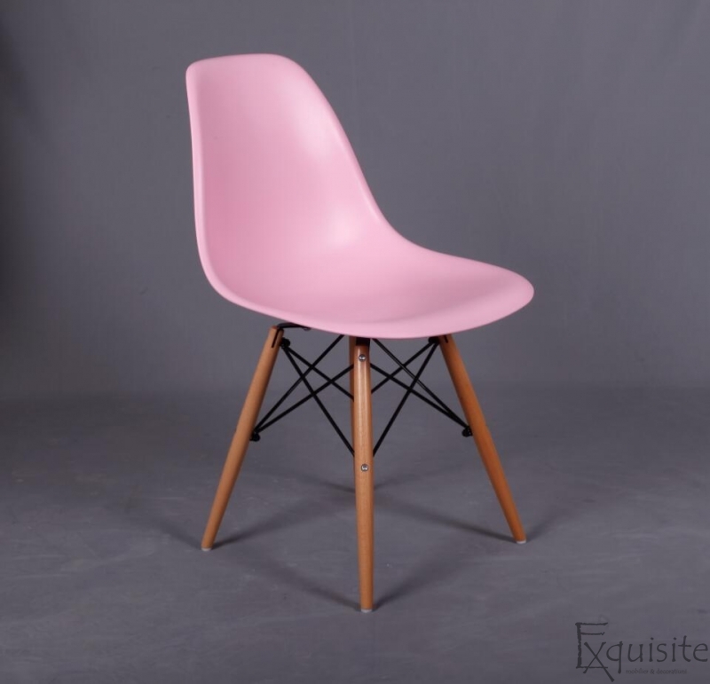 Scaun de bucatarie, living, set 4 bucati, roz2