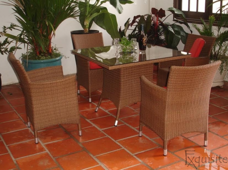 Set dining din ratan sintetic1