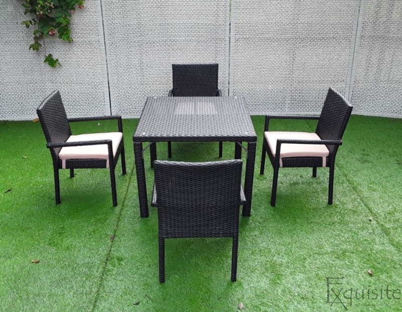 Masa cu scaune pentru terasa, ratan sintetic1