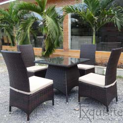 Masa cu scaune pentru gradina din ratan artificial