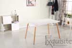 Masa de bucatarie, living MDF cu picioare din lemn, design Eames, EX10122
