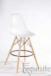 Scaun de bar cu picioare din lemn, inaltime 66cm, design Eames2