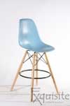 Scaun de bar cu picioare din lemn, inaltime 66cm, design Eames7