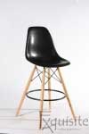 Scaun de bar cu picioare din lemn, inaltime 66cm, design Eames4