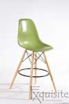 Scaun de bar cu picioare din lemn, inaltime 66cm, design Eames8