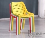 Scaun pentru terasa, bucatarie, Set 4 bucati, rosu3