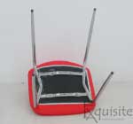 Scaune de bucatarie din piele ecologica cu picioare cromate4