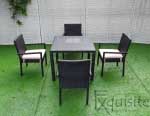 Masa cu scaune pentru terasa, ratan sintetic0